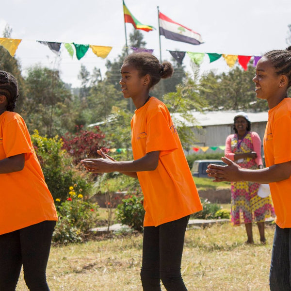 Kids dancing at a Christian Horizons Camp