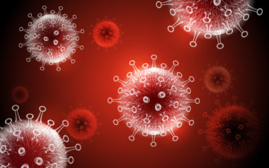 Image of cells representing Coronavirus.